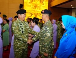 Wadan Kodaeral XII Ikuti Laporan Korps Kenaikan Pangkat Perwira Tinggi TNI