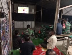 Kodim 1002/HST Gelar Nobar Piala Dunia 2026, Pererat Silaturahmi dengan Warga