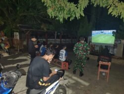 Nobar Piala Dunia 2026 Jadi Ajang Silaturahmi Kodim 1008/Tabalong Bersama Warga