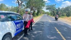 Antisipasi Lakalantas, Satlantas Polres Kapuas Pantau Arus Lalu Lintas Lingkar Luar Kota