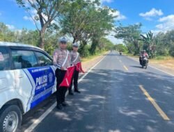 Antisipasi Lakalantas, Satlantas Polres Kapuas Pantau Arus Lalu Lintas Lingkar Luar Kota