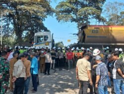 TNI-Polri Kawal Aksi Unjuk Rasa Warga Padangin, Kedepankan Pengamanan Humanis