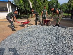 Perkuat Budaya Disiplin dan Kebersamaan, Prajurit Sathantai Kodaeral XII Wujudkan Kepedulian Melalui Perawatan Kesatrian