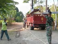 Kodim 1002/HST Datangkan Besi WF, Pembangunan Empat Jembatan Dikebut