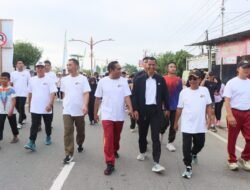 Perkuat Sinergitas TNI-Polri dan Kejaksaan, Polres Murung Raya Jalin Silaturahmi Lewat Olahraga Bersama