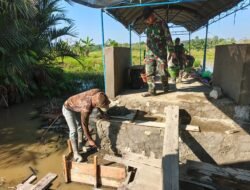 Empat Jembatan Kodim 1002/HST Masuki Tahap Penyelesaian dan Pemasangan Struktur
