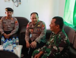 Polres Murung Raya Jalin Silaturahmi Ke Koramil 1013-07 Puruk Cahu Perkuat Soliditas TNI-Polri