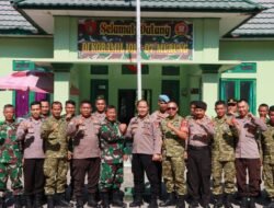 Perkokoh Soliditas TNI–Polri, Polres Murung Raya Jalin Silaturahmi Ke Koramil 1013-07 Puruk Cahu