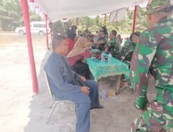 Kapus Galing Dukung Penuh Pelaksanaan TMMD Reguler ke-129 Kodim 1208/Sambas di Desa Tempapan Hulu