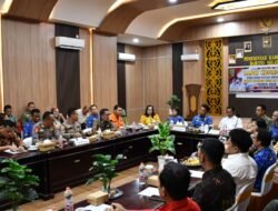 Wakapolres Barsel Hadiri Rakor Penetapan Status Darurat Siaga Bencana Karhutla Di Kabupaten Barsel