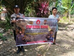 SOSIALISASI LARANGAN ILLEGAL MINING, BERTUJUAN CIPTAKAN MASYARAKAT SADAR AKAN LINGKUNGAN OLEH POLSEK KAPUAS TIMUR