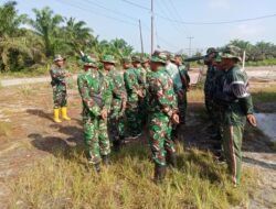 Danramil 07/Teluk Keramat Pimpin Apel Pagi Satgas TMMD Reguler Ke-129 Kodim 1208/Sambas