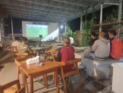 Nobar Piala Dunia 2026 Pererat Kebersamaan TNI dan Masyarakat di Wilayah Kodim 1008/Tabalong