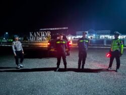 Pastikan Situasi Tetap Aman Dan Kondusif, Satlantas Polres Murung Raya Gencarkan Patroli Malam Di Obyek Vital