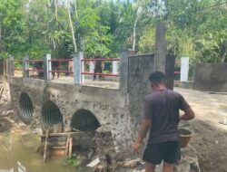Pembangunan Jembatan Armco Desa Bakapas Masuki Tahap Finishing
