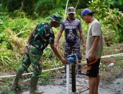 Permudah Pengambilan Air, Satgas TMMD Reguler Ke-129 Pasang Mesin Pompa Air di Titik Sumur Bor