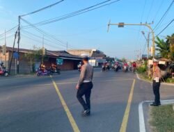 Personel Polres Barsel Laksanakan Gatur Pagi di Sejumlah Titik Rawan Kepadatan Kota Buntok