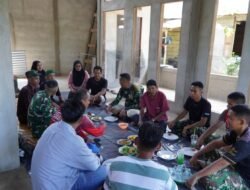 Satgas TMMD Reguler Ke-129 Hadiri Acara Aqiqah Warga, Pererat Kebersamaan dengan Masyarakat