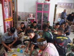 Satgas TMMD Reguler Ke-129 Gelar Makan Bersama di Lokasi Pengerjaan, Pererat Kebersamaan dengan Warga