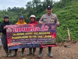 Polsek Laung Tuhup Ajak Masyarakat Stop Membakar Hutan dan Lahan