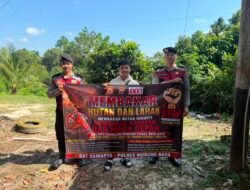 Sat Samapta Polres Murung Raya Gencarkan Sosialisasi Karhutla dan Maklumat Kapolda Kalteng Ke Lapisan Masyarakat