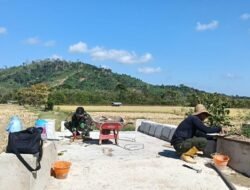 Masuki Tahap Finishing, Jembatan Beton Desa Telaga Segera Rampung