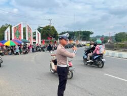Satlantas Polres Murung Raya Gatur dan Patroli Di Car Free Day
