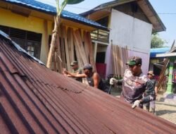 TMMD Imbangan Kodim 1002/HST Mulai Rehab Rumah Nenek Dana di Batang Alai Utara