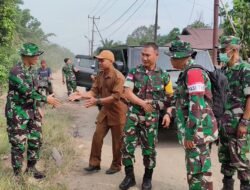 TMMD Ke-129 Kodim 1208/Sambas Terima Kunjungan Wasev Itdam XII/Tanjungpura di Lokasi TMMD