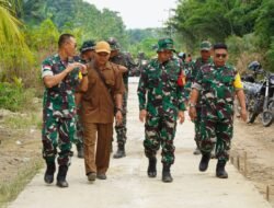 Dansatgas TMMD Ke-129 Dampingi Tim Wasev Itdam XII/Tanjungpura Tinjau Sasaran Pembangunan Fisik