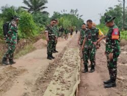 Tim Wasev Itdam XII/Tanjungpura Tinjau Sasaran Fisik TMMD ke-129 Kodim 1208/Sambas
