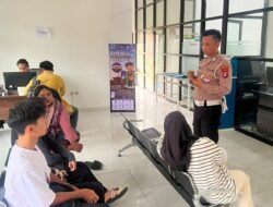 Satlantas Polres Murung Raya Melalui “Polantas Karib” Berinteraksi Bersama Masyarakat Di Perekaman SIM