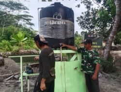 Satgas TMMD Ke-129 Kodim 1208/Sambas Hadirkan Sumur Bor, Warga Tempapan Hulu Sampaikan Terima Kasih