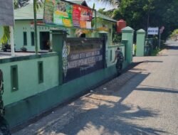 Sambut HUT ke-81 RI, Koramil 1008-04/Tanta–Murung Pudak Gelar Aksi Bersih Lingkungan dan Percantik Markas