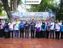 Bank Kalbar KCU Berpartisipasi dalam Aksi Penaburan Eco Enzyme Bersama Pemkot Pontianak