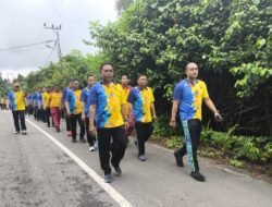 Kapolres Murung Raya Pimpin Olahraga Bersama, Tingkatkan Kebugaran dan Soliditas Personel
