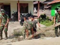 Satgas TMMD Reguler Ke-129 Lanjutkan Pengerjaan Bongkar Mal Rabat Beton