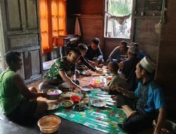 Laksanakan Makan Bersama, Bukti Kekompakan Satgas TMMD Reguler Ke-129 dengan Warga