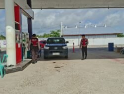 Antisipasi Gangguan di Objek Vital, Sat Samapta Polres Sukamara Gelar Patroli Pagi di Area SPBU