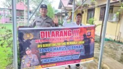 Cegah Kebakaran Hutan dan Lahan, Polsek Kapuas Barat Gencarkan Imbauan di Kelurahan Mandomai