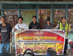 Dengar Langsung Aspirasi Masyarakat, Polsek Kapuas Barat Gelar “Jumat Curhat” di Kelurahan Mandomai