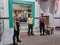 Proteksi Infrastruktur Finansial Daerah, Sat Samapta Polres Sukamara Patroli Dialogis di Bank Kalteng