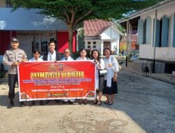 Dengar Aspirasi Jemaat GKE Imanuel Desa Saka Mangkahai, Polsek Kapuas Barat Gelar Minggu Kasih