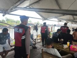 Sambangi Area Dermaga, Sat Samapta Polres Sukamara Monitoring di Pelabuhan Speed Boat