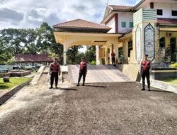 Kawal Sidang Paripurna HUT Kabupaten ke-24, Sat Samapta Polres Sukamara Lakukan Monitoring di Gedung DPRD