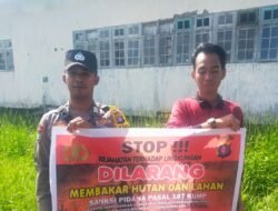 Upaya Pencegahan Karhutla, Bhabinkamtibmas Rutin Himbau Masyarakat tentang Bahaya Karhutla