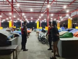 Berikan Rasa Aman, Sat Samapta Polres Sukamara Monitoring Kawasan Pasar Saik