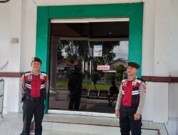 Sat Samapta Polres Sukamara Monitoring Obyek Vital Perbankan di Kantor Bank Kalteng