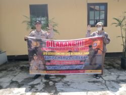 Cegah Dampak Dari Kebakaran Hutan, Personel Polsek Kapuas Barat Aktif Sosialisasi Stop Karhutla
