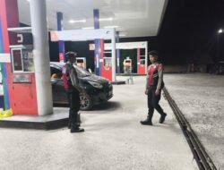 Cegah Potensi Tindak Pidana Jam Rawan, Sat Samapta Polres Sukamara Sambangi Karyawan SPBU